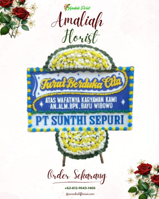 Papan Bunga Duka di Kepandean Baru